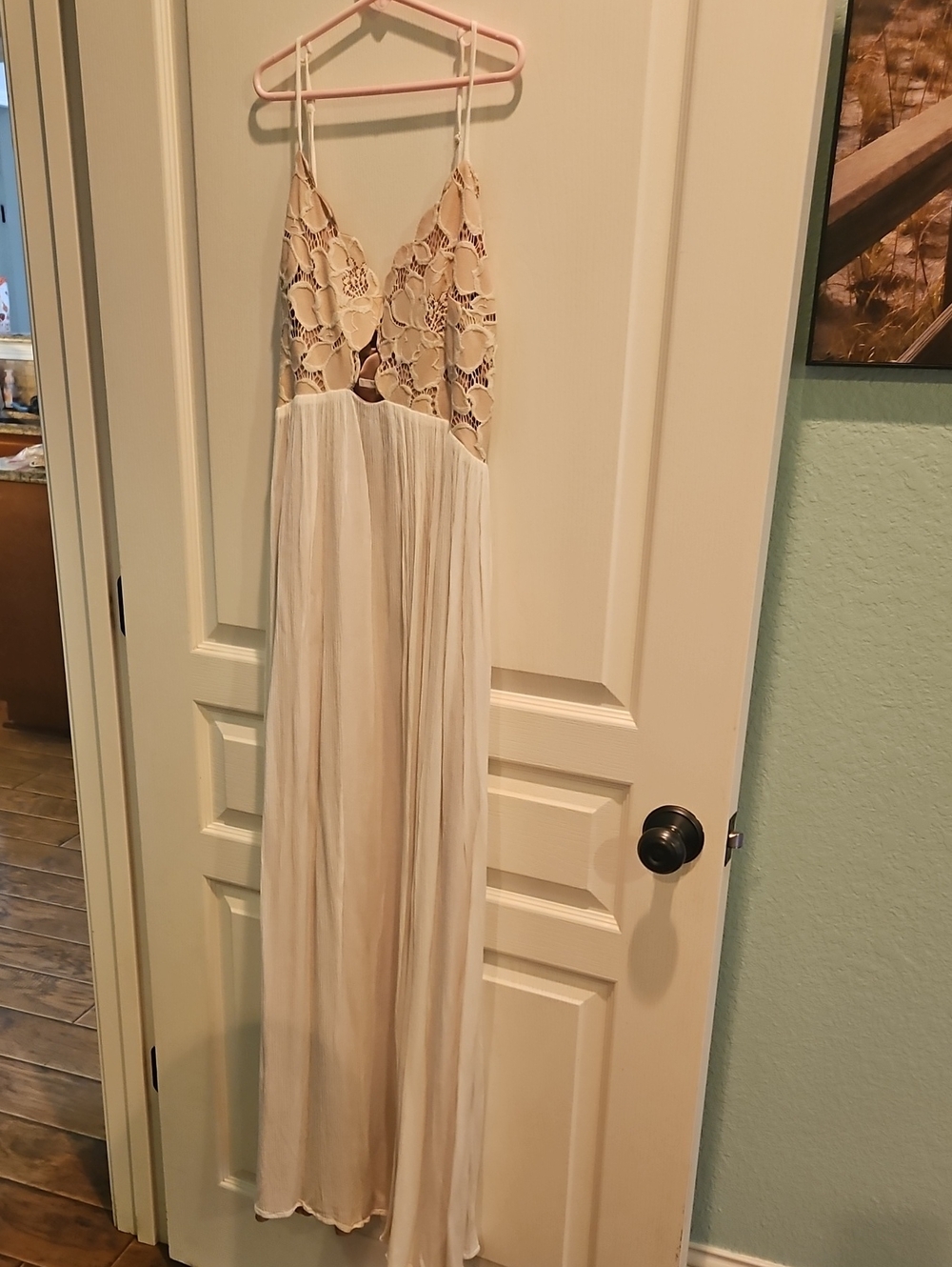 Tularosa Cream Lace Bodice Maxi Chemise